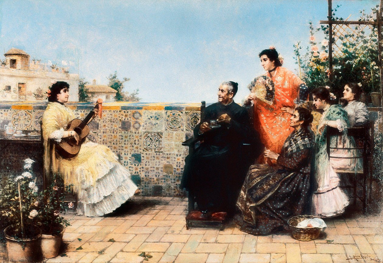 The Visit of the Cure by Jose Rico y Cejudo