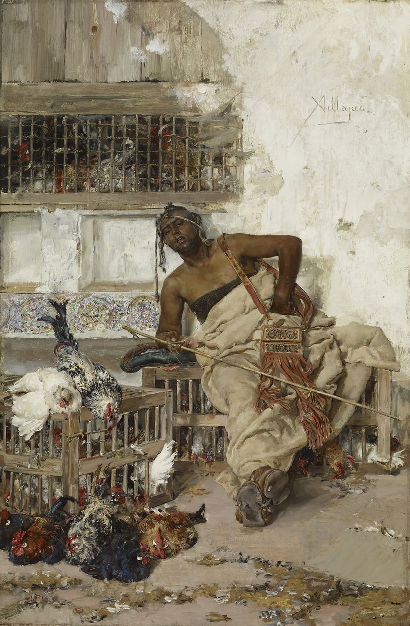 Poultry Market, Tangiers, c.1881 by Jose Villegas Cordero