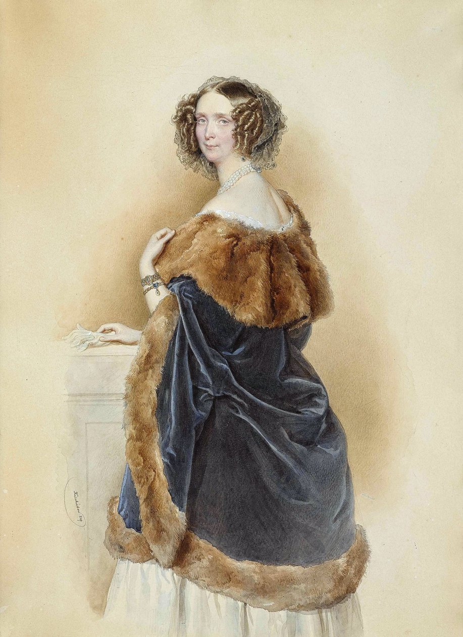 Archduchess Sophie of Austria, Princess of Bavaria by Josef Nikolaus Kriehuber