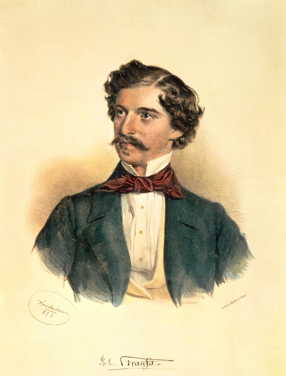 Johann Strauss the Elder (1804-49) by Josef Nikolaus Kriehuber