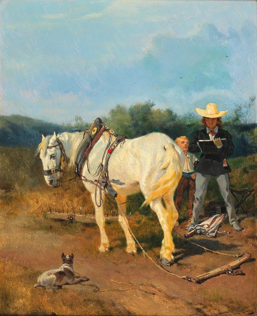 The Painter by Josef Anton Strassgschwandtner