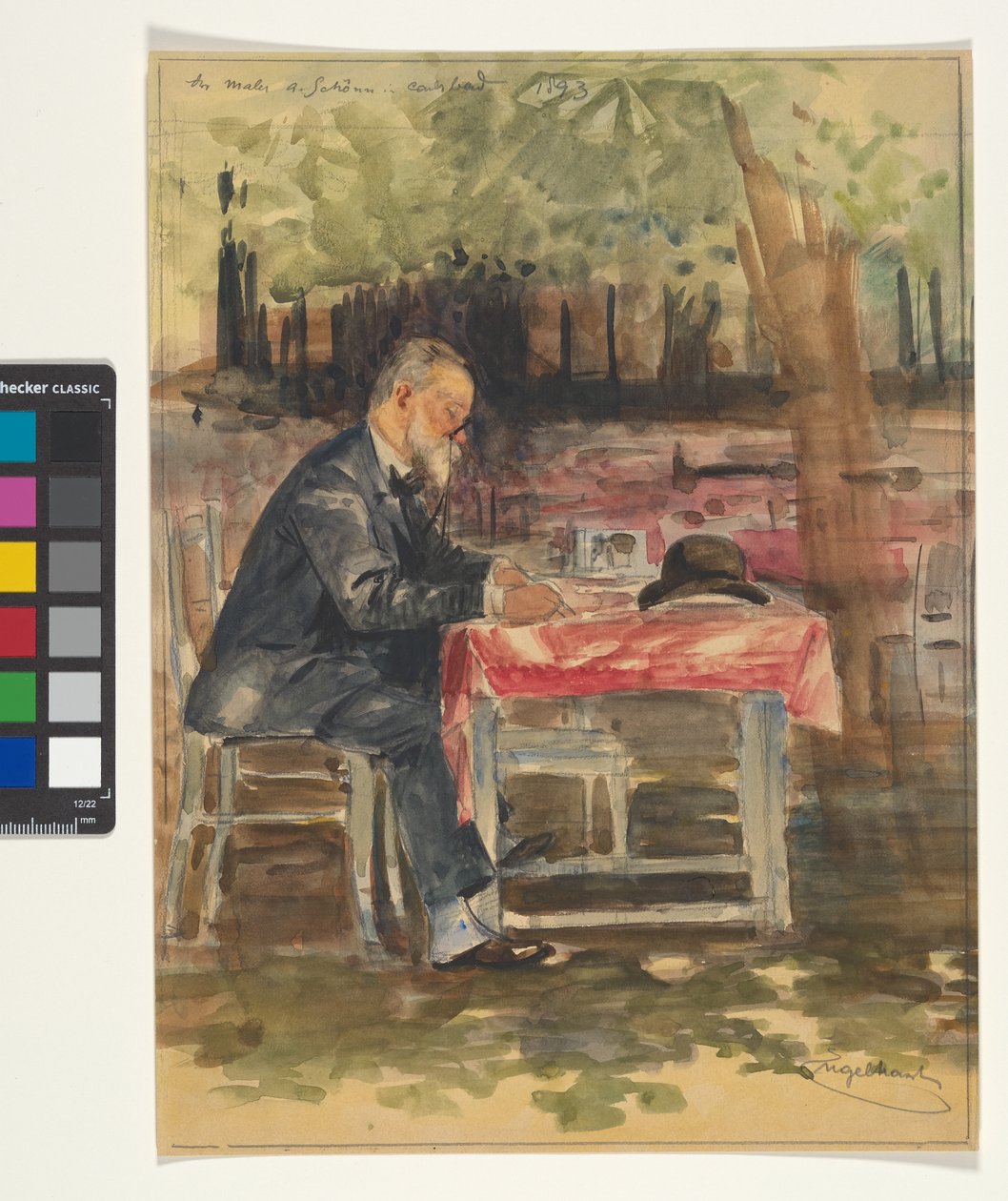 The Painter A. Schöenn in Carlsbad 1893 by Josef Engelhart