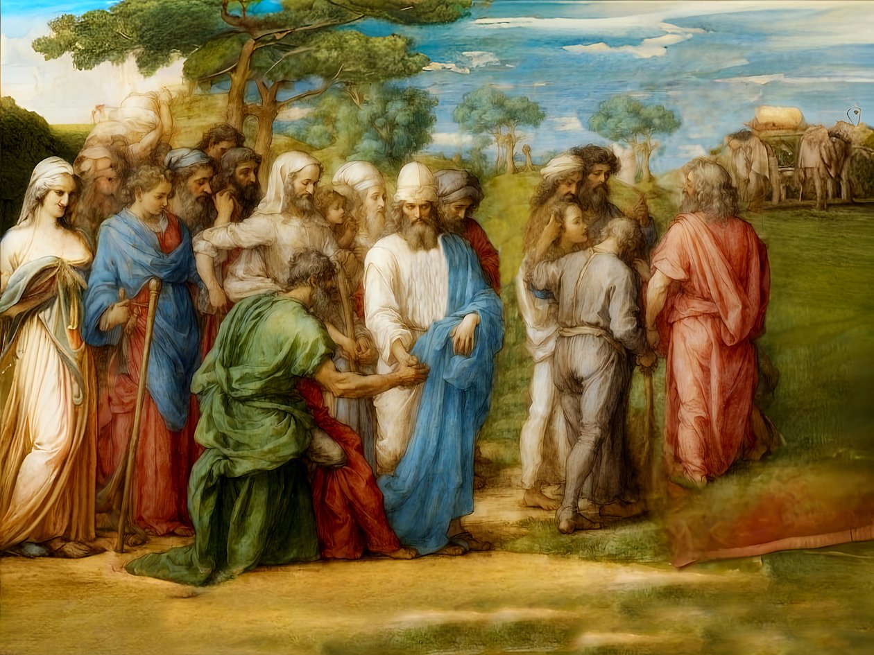 Ishmaelites Purchase Joseph by Josef Johann Michel