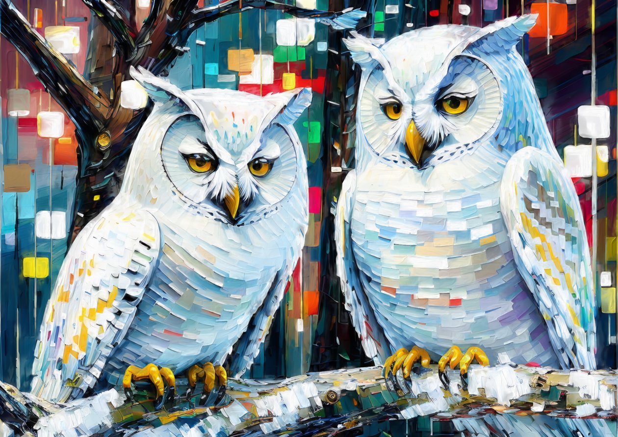 White Owl 1 by Josef Johann Michel