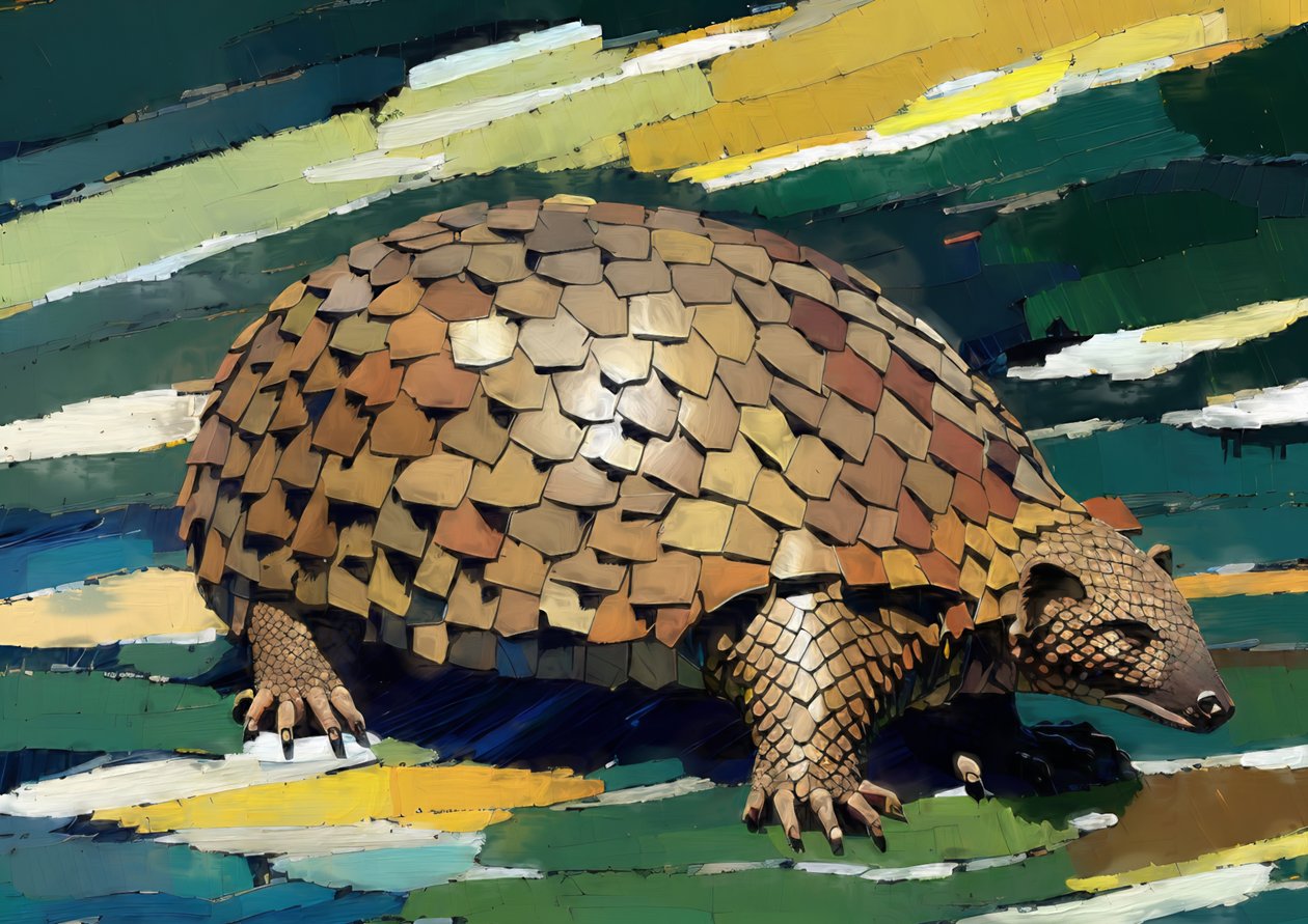 Animals: Pangolin 1 by Josef Johann Michel