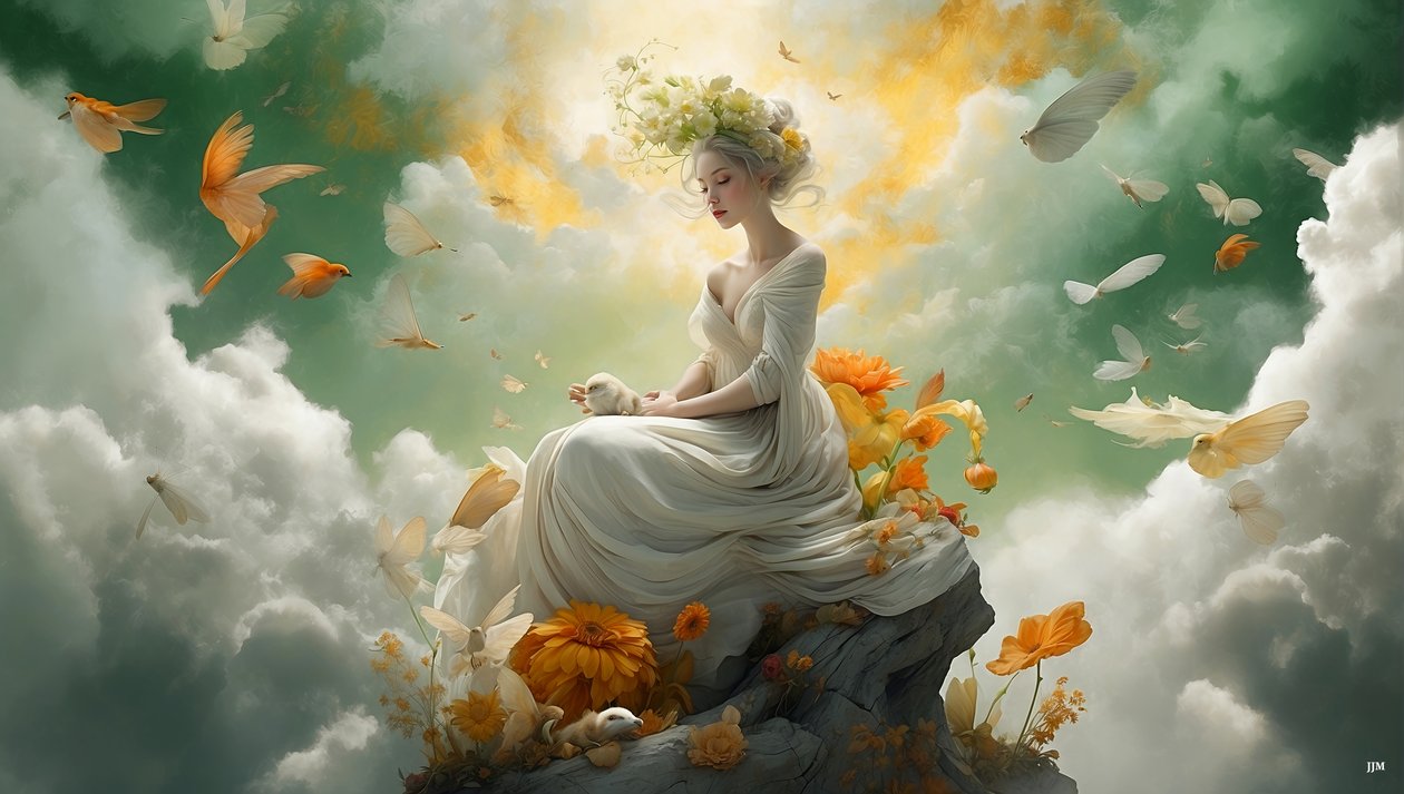 Dreamcore Dreamlike Scene White 03 by Josef Johann Michel