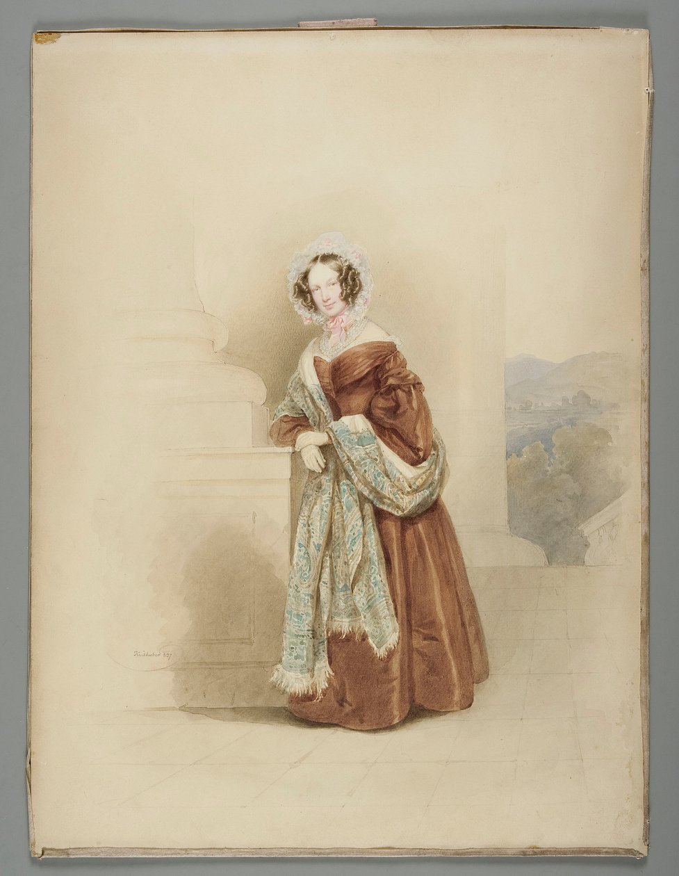 Adelajda Marianna Countess Stadion von Warthausen (1804-1885), Karolowa Lanckorońska z Brzezia by Josef Kriehuber
