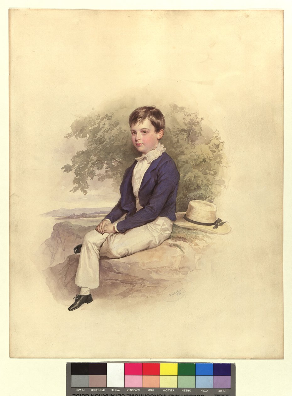 Portrait of a Young Count Esterhazy by Josef Kriehuber