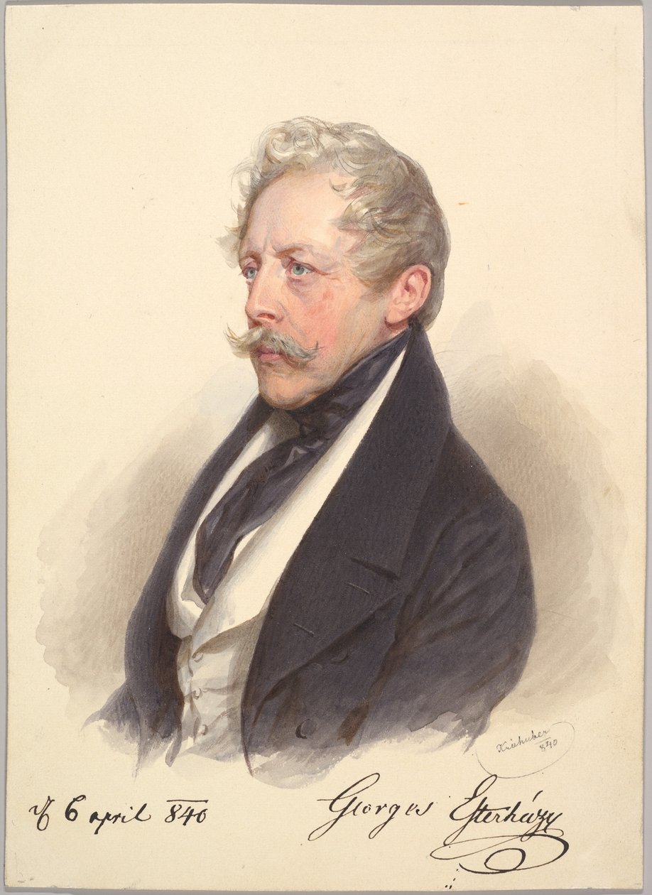 Count Georg Esterházy of Galántha by Josef Kriehuber
