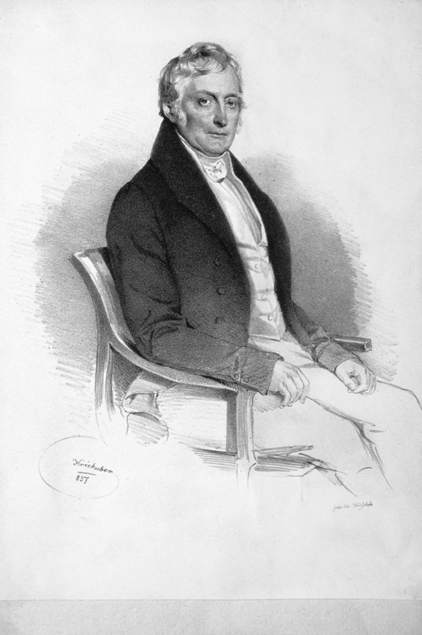 Franz Ferdinand Schiller Lithograph by Josef Kriehuber
