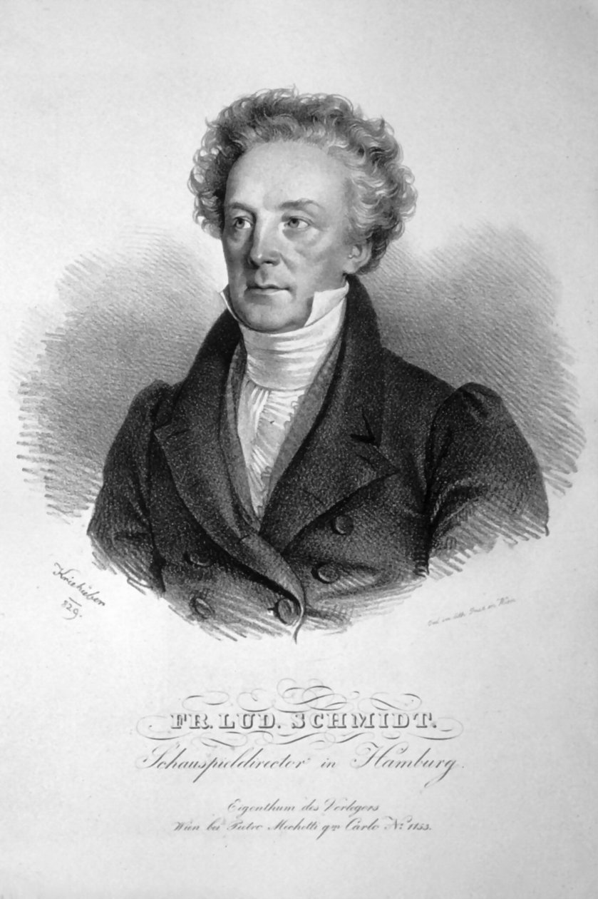 Franz Ludwig Schmidt Lithograph by Josef Kriehuber