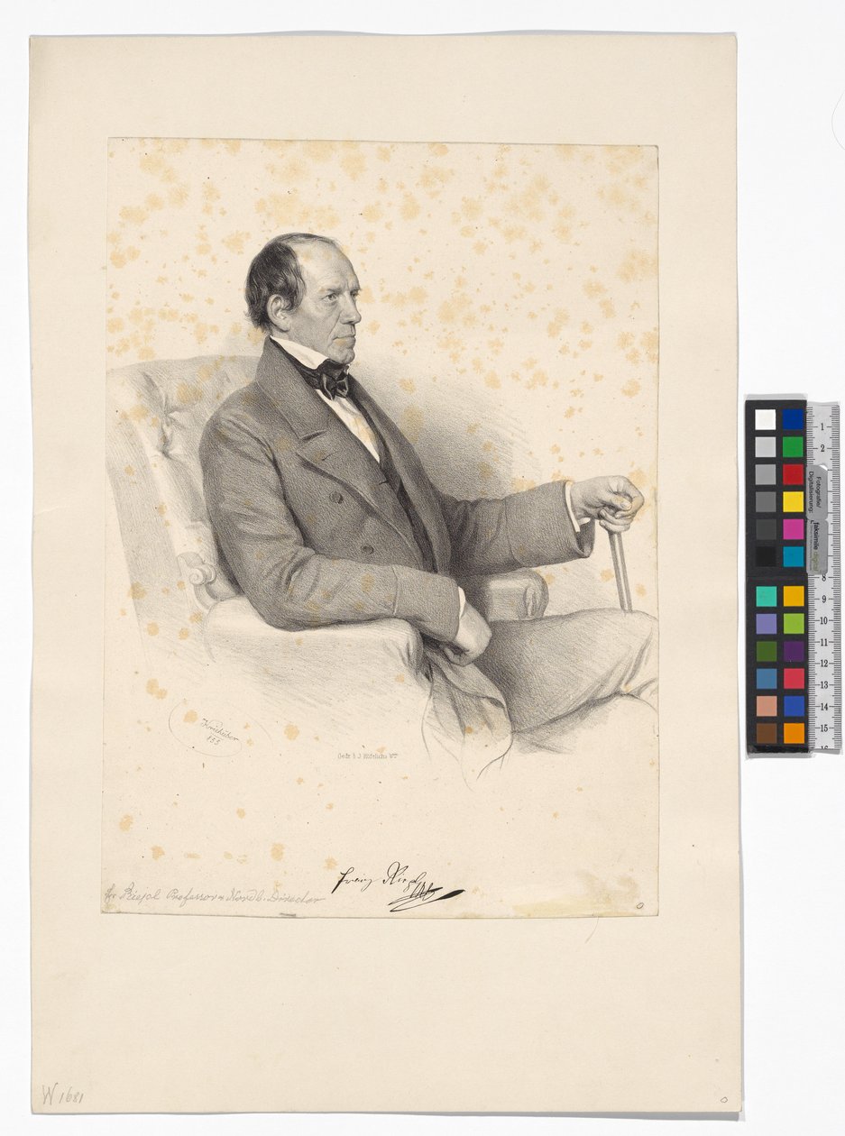 Franz Riepl, Director of the Emperor Ferdinand Northern Railway by Josef Kriehuber