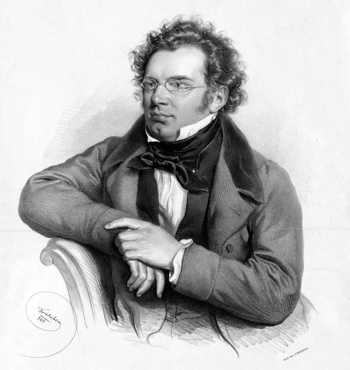Franz Schubert by Josef Nikolaus Kriehuber