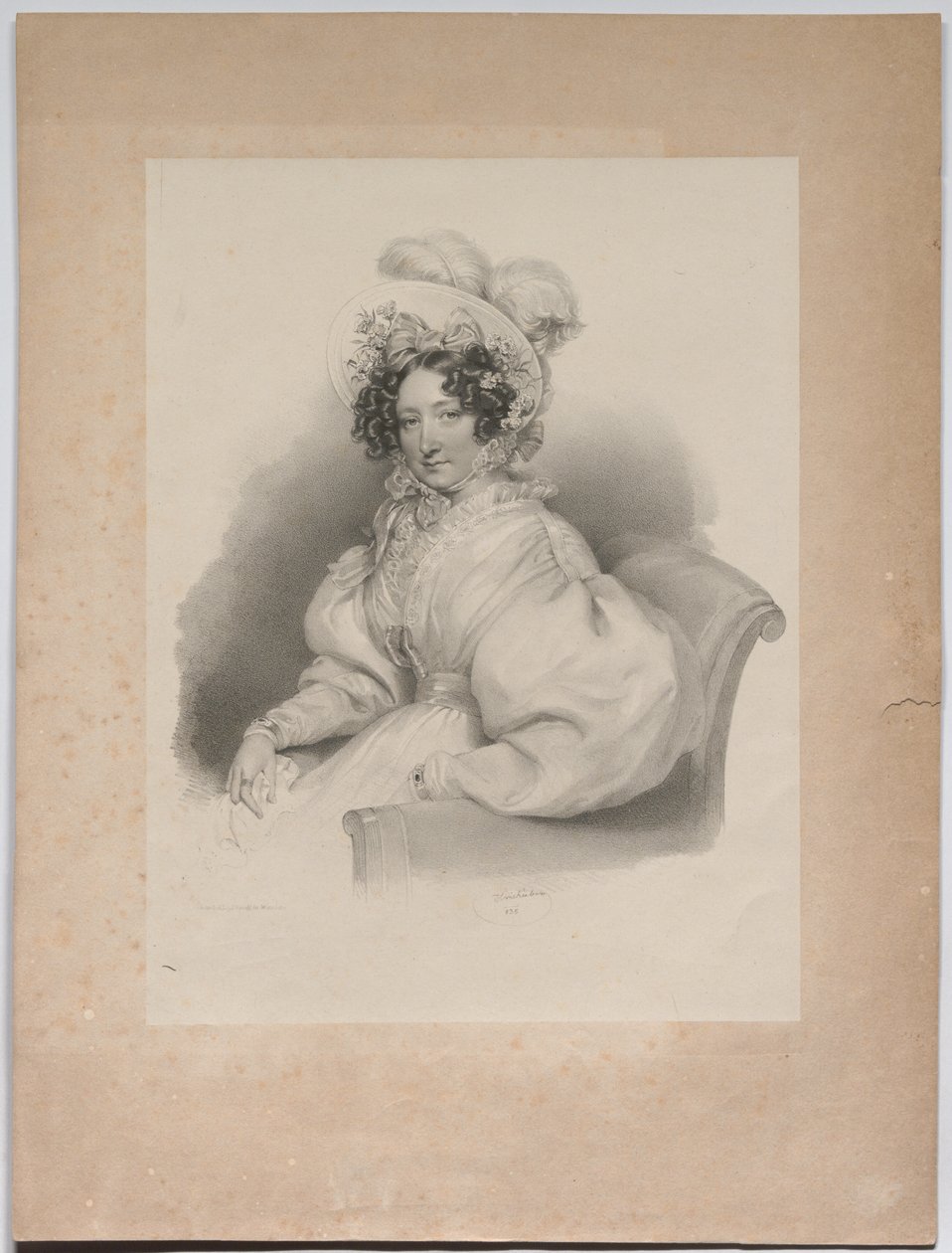 Gabrielle Auersperg, née Lobkowitz by Josef Kriehuber