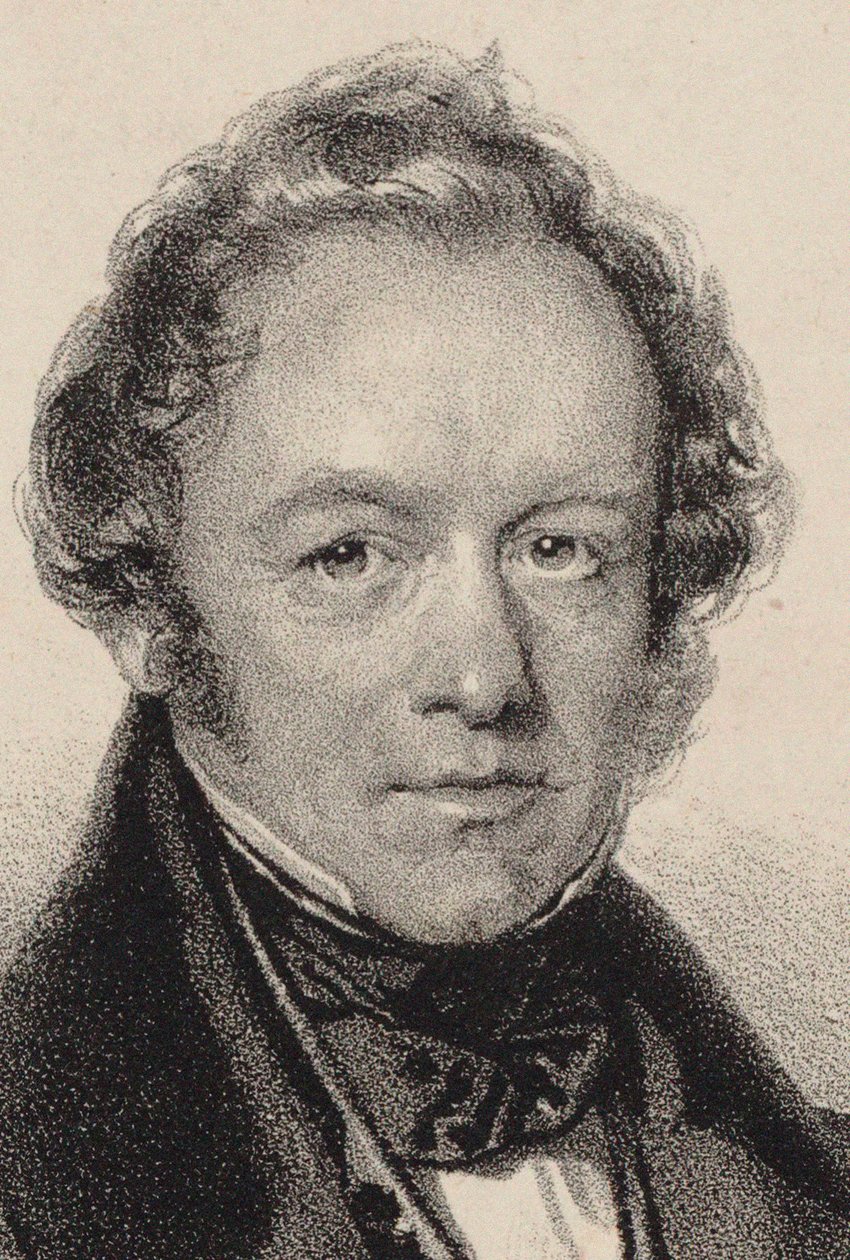 Portrait of the Composer Peter Joseph von Lindpaintner 1791-1856, c. 1830 by Josef Kriehuber
