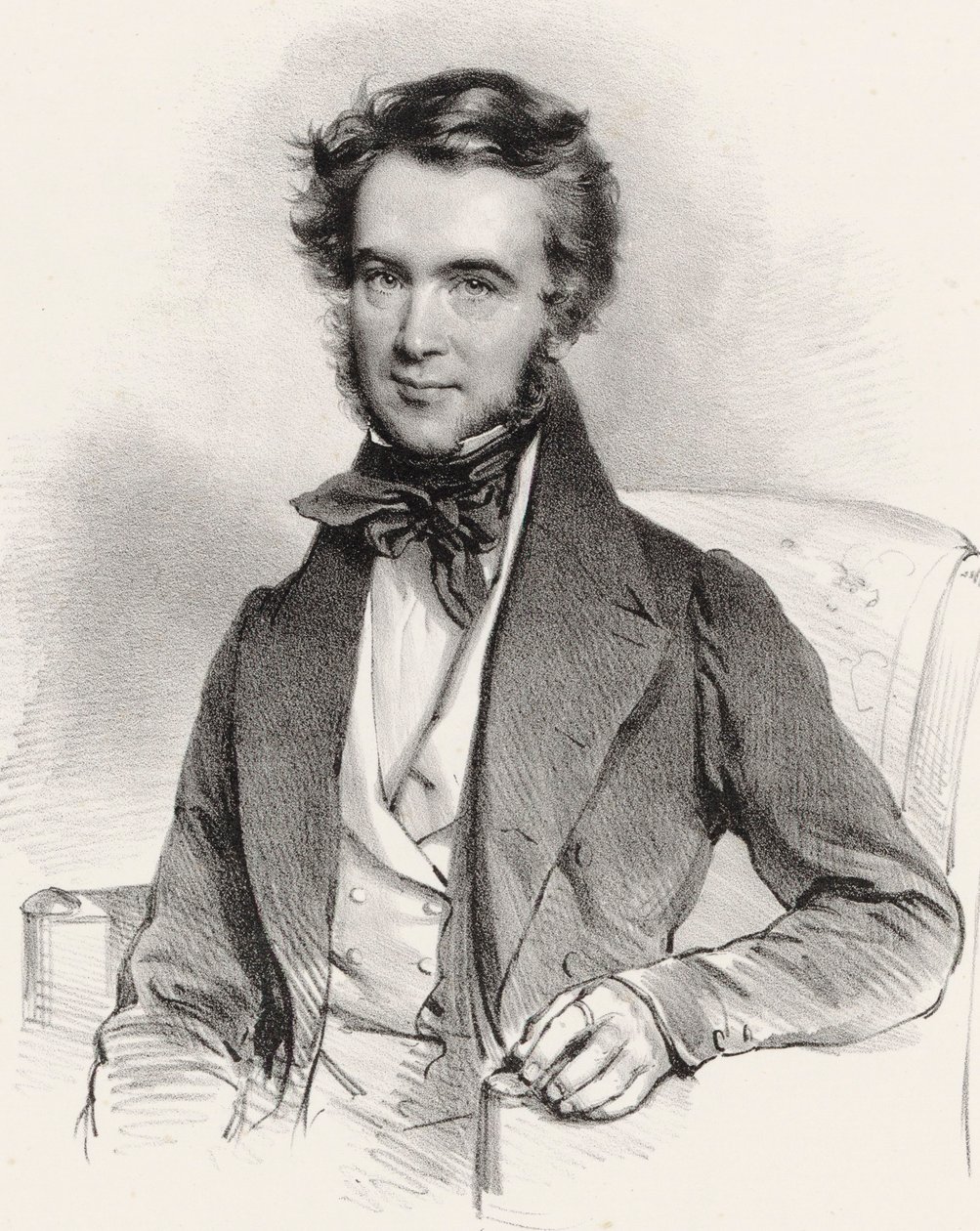 Portrait of the Violinist and Composer Karol Lipinski by Josef Kriehuber