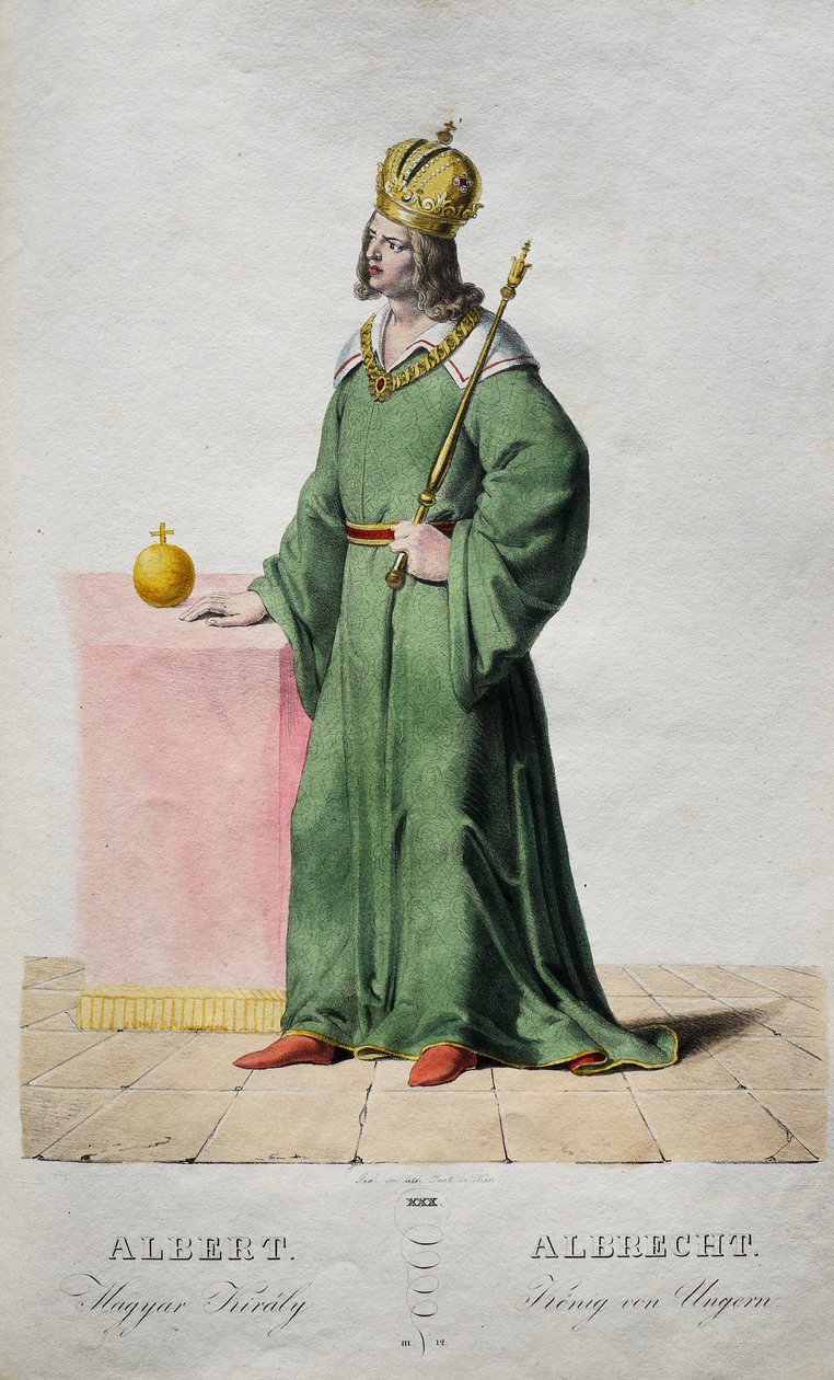 Albert the Magnanimous 1397-1439, King of Hungary and Croatia, 1828 by Josef Nikolaus Kriehuber