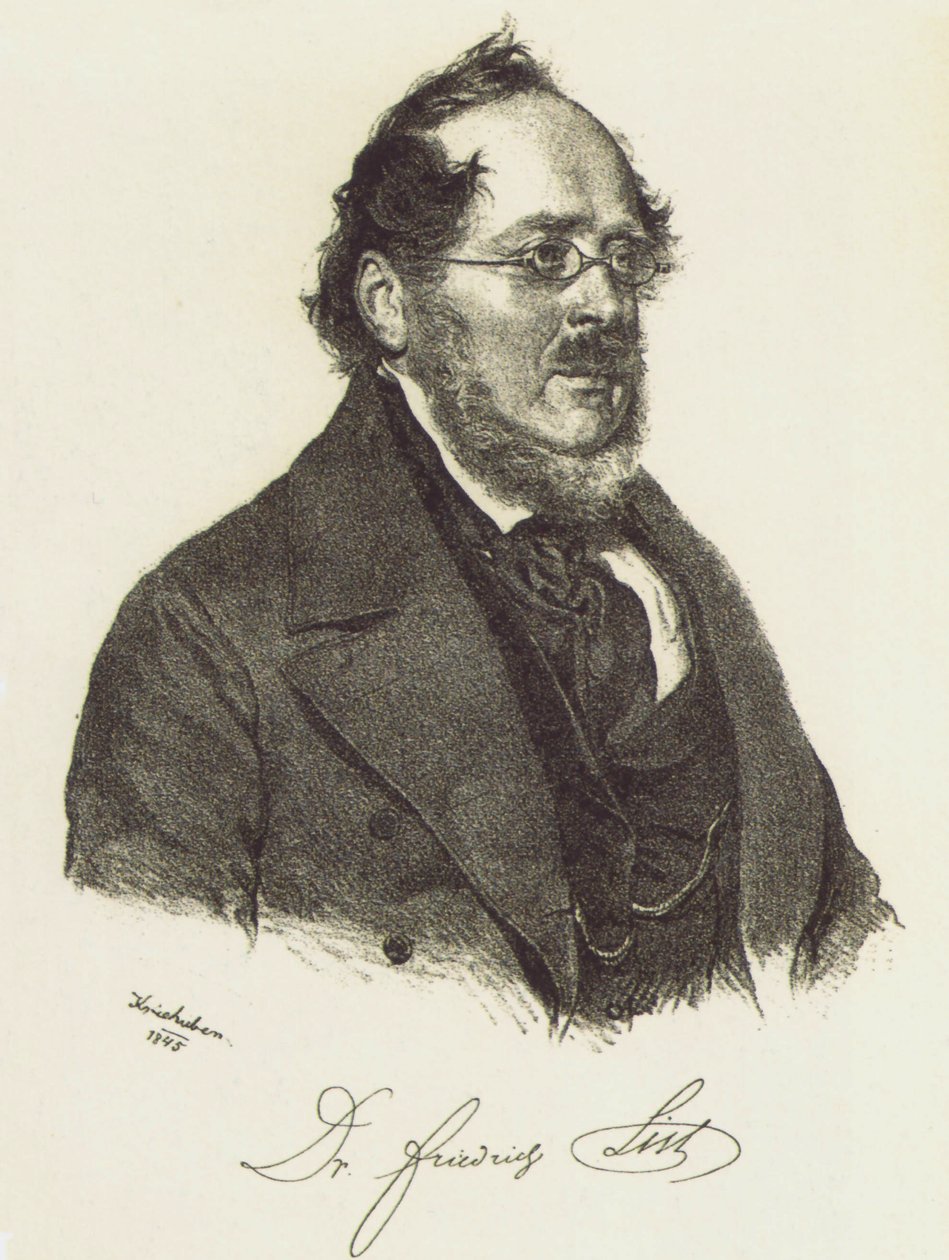 Friedrich List by Josef Nikolaus Kriehuber
