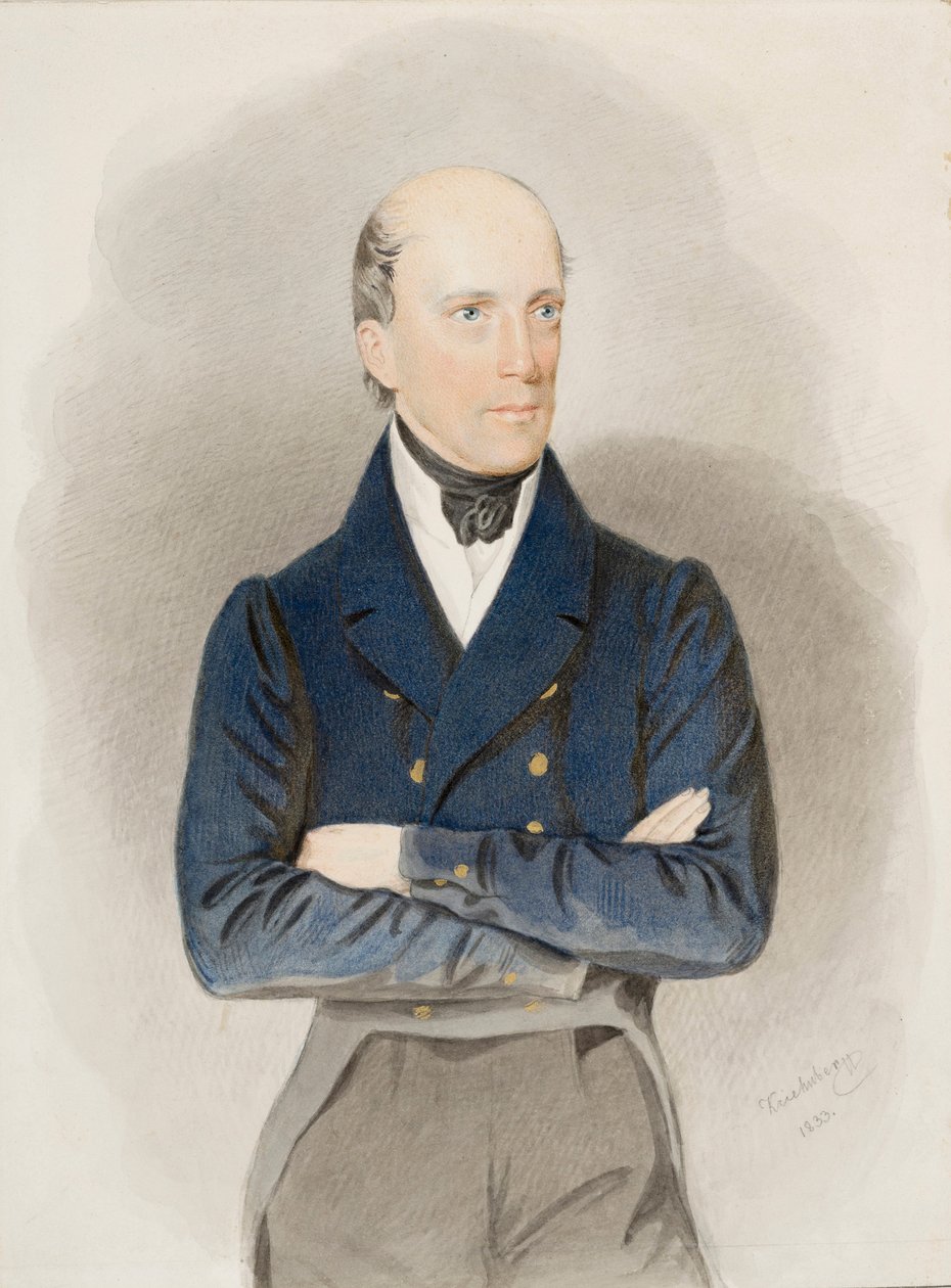 Portrait of Archduke John of Austria by Josef Nikolaus Kriehuber