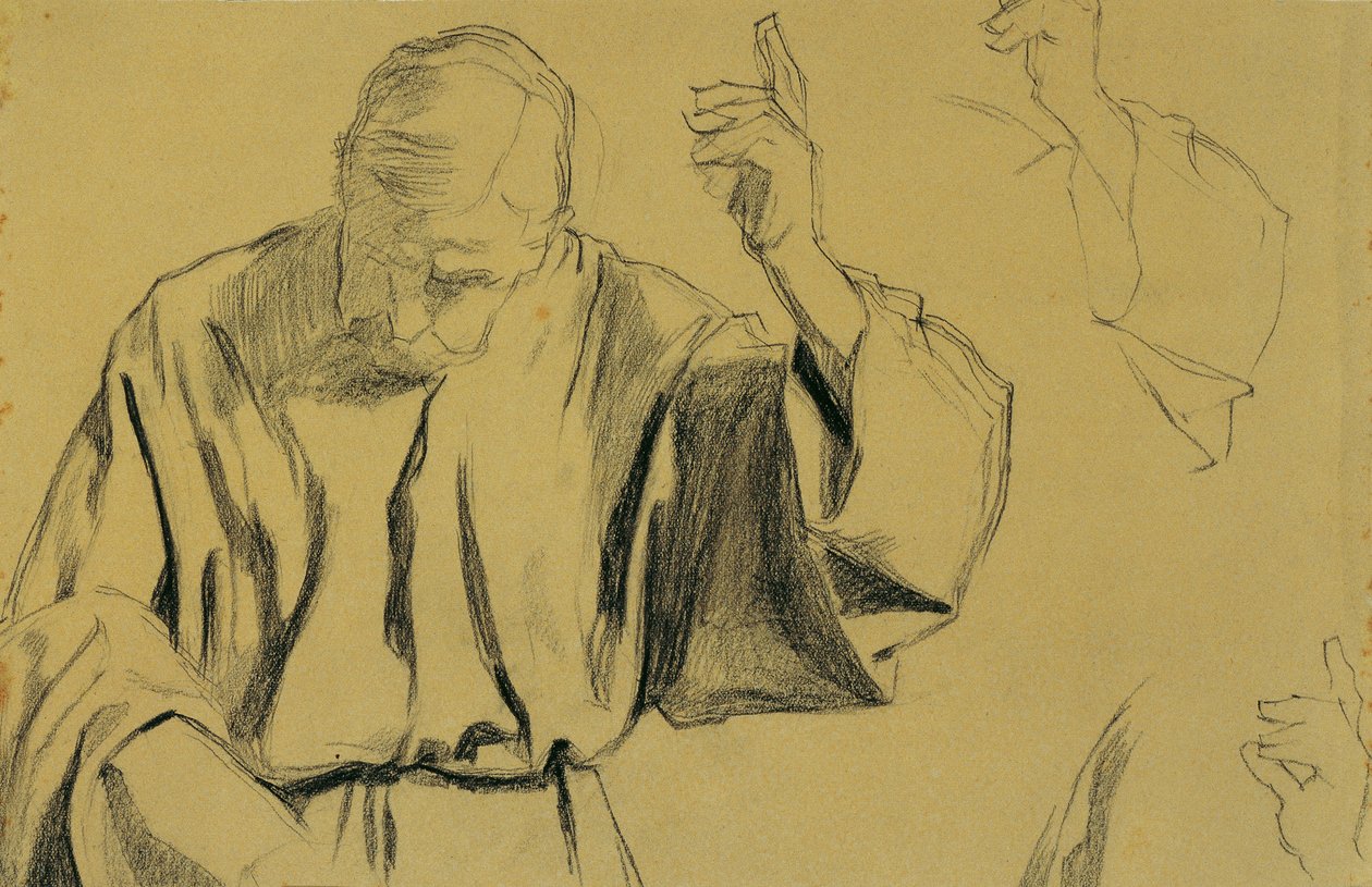 Drapery Study for the Painting 