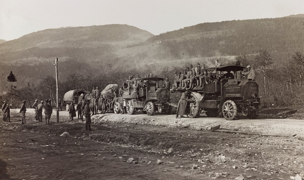 Military vehicles in Hermag by Josef Zohles