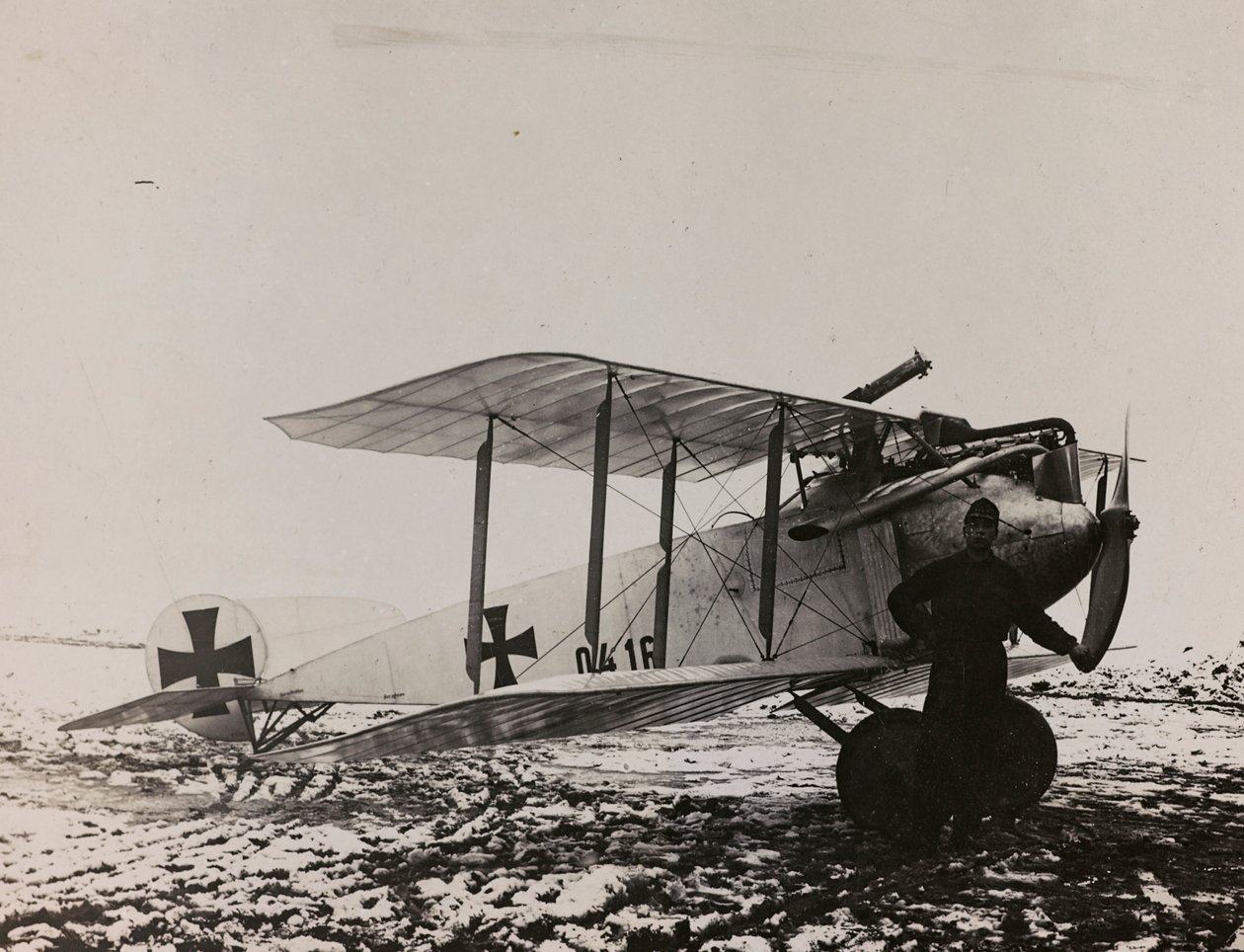 Austrian plane (b/w photo) by Josef Zohles