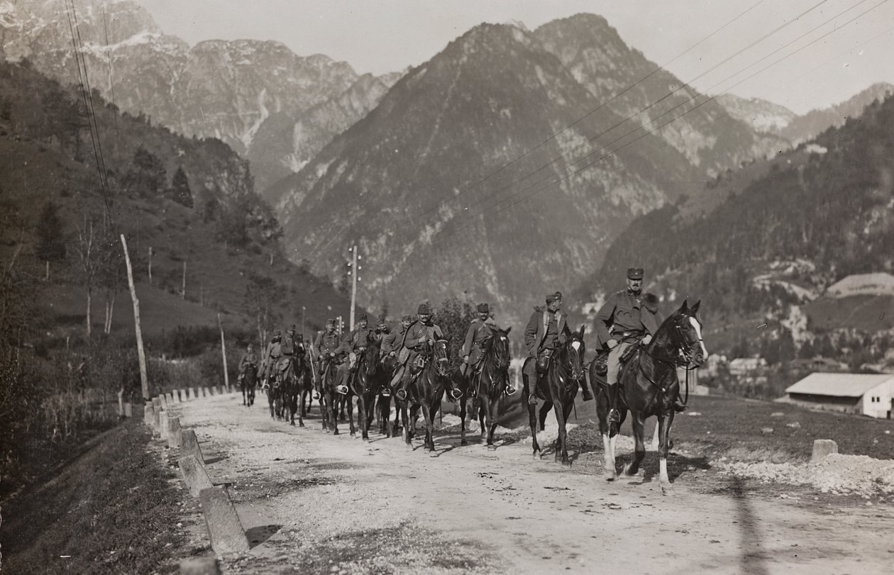Soldiers of the cavalry (b/w photo) by Josef Zohles