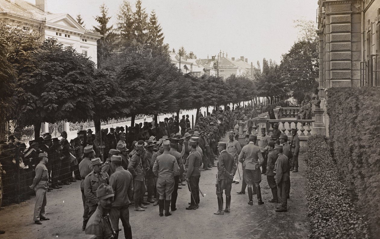 Album "My World War - Memories of the South-Western Front in Carinthia, Italy, Trentino-Alto Adige 31/03/1915-12/11/1918 - Josef Zohles Wien": Soldiers with Many Prisoners by Josef Zohles