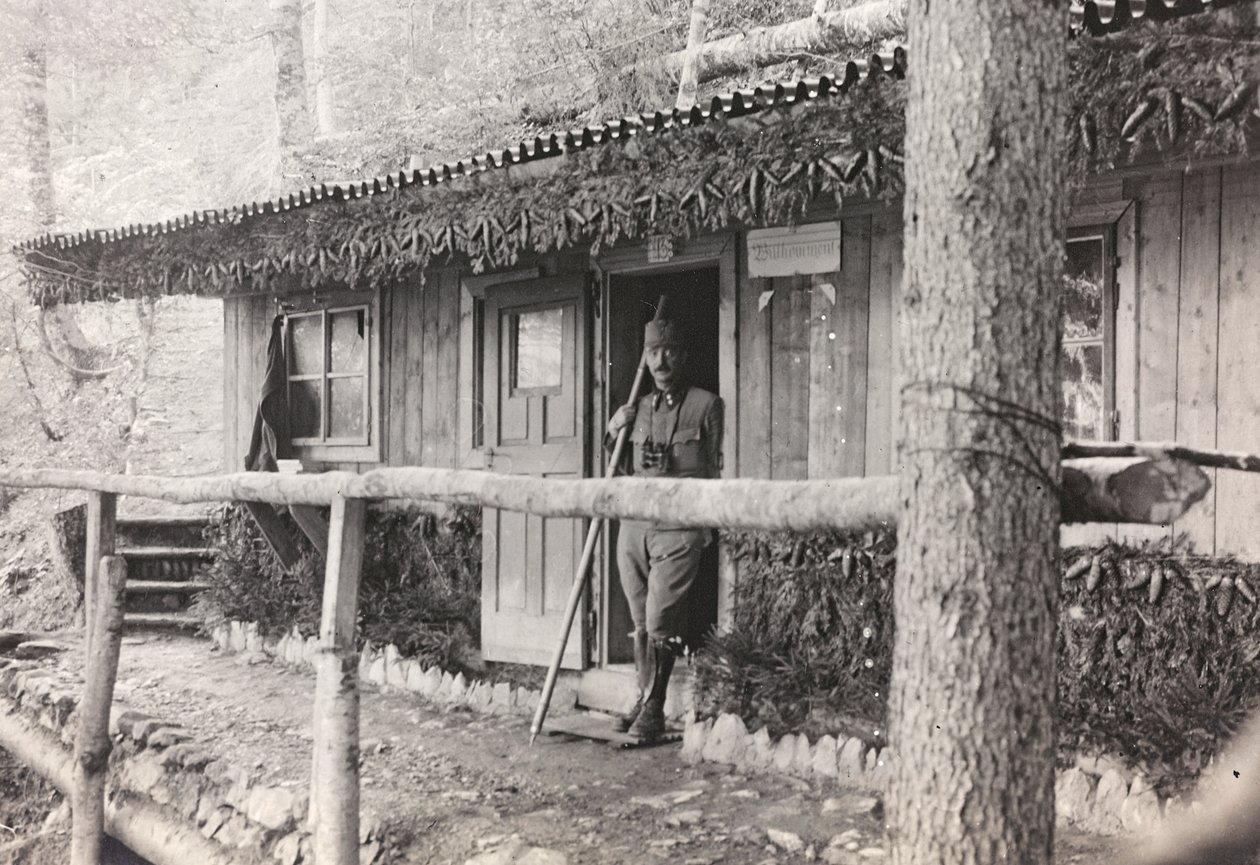Album: My World War Memories of the South-Western Front in Carinthia, Italy, Trentino-Alto Adige 31/03/1915-12/11/1918: Office of Command (b/w photo) by Josef Zohles