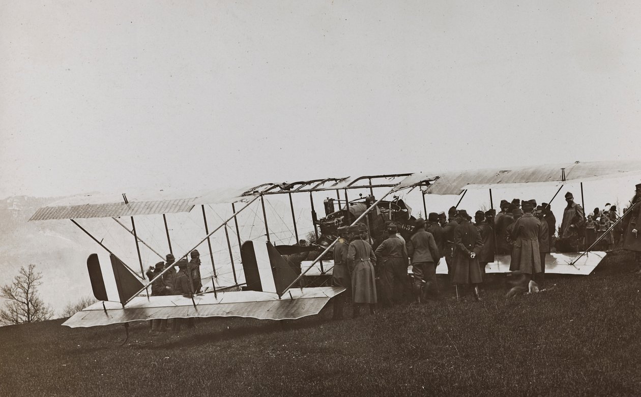 My World War - Memories of the South-Western Front in Carinthia, Italy, Trentino-Alto Adige: Austrian Soldiers and Plane by Josef Zohles