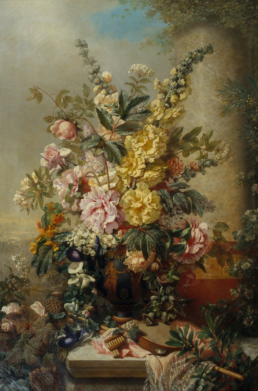 Large Vase with Flowers by Josep Mirabent