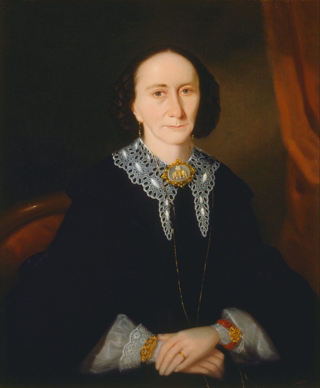 Portrait of a Woman (Elizabeth Collins) by Joseph Backler