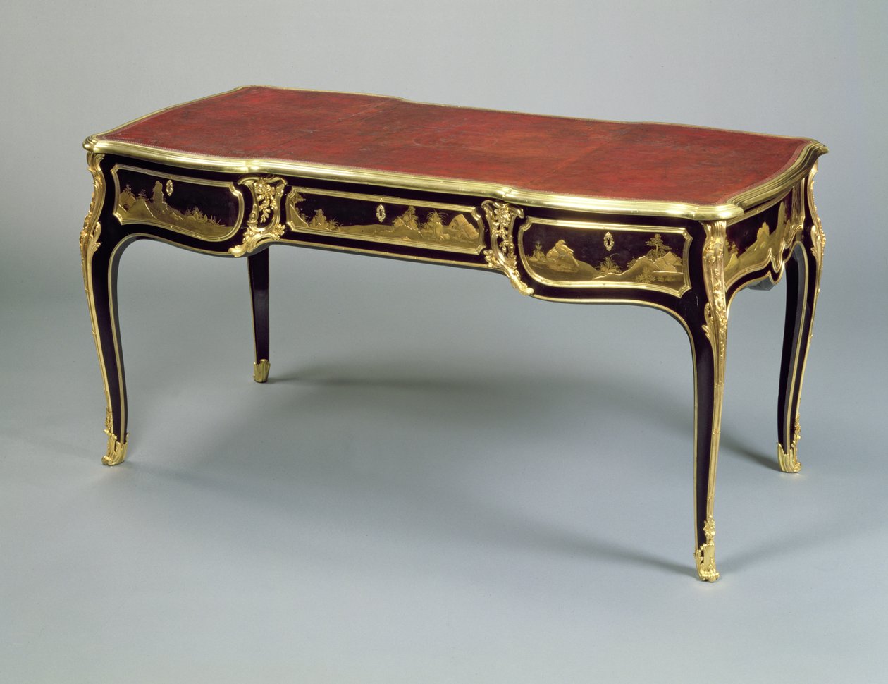 Louis XV Bureau Plat by Joseph Baumhauer
