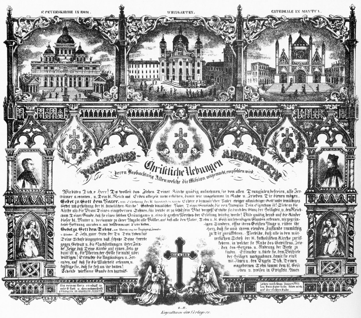 Christian Exercises, Mission Souvenir, 1852 by Joseph Bayer