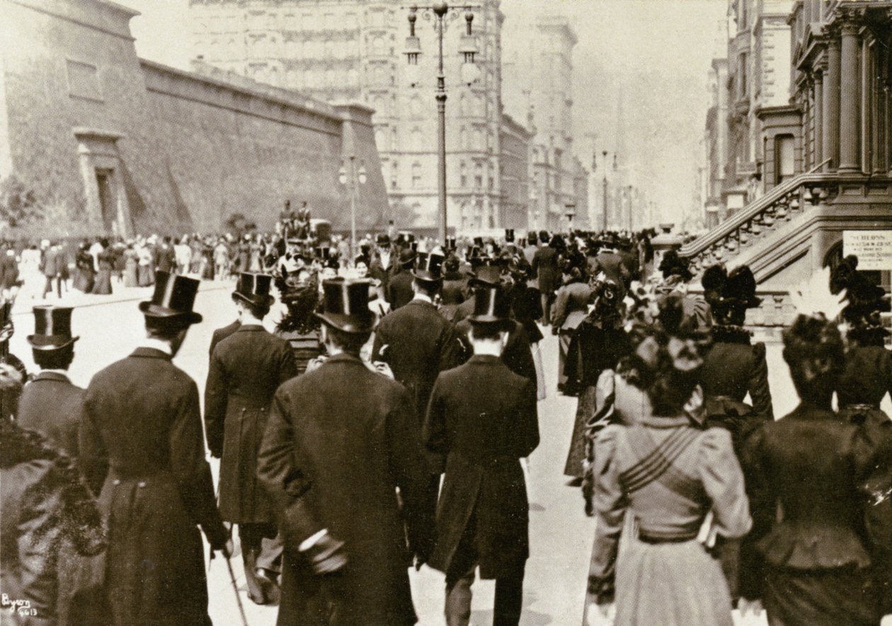 Easter Sunday on 5th Ave., New York City by Joseph Byron
