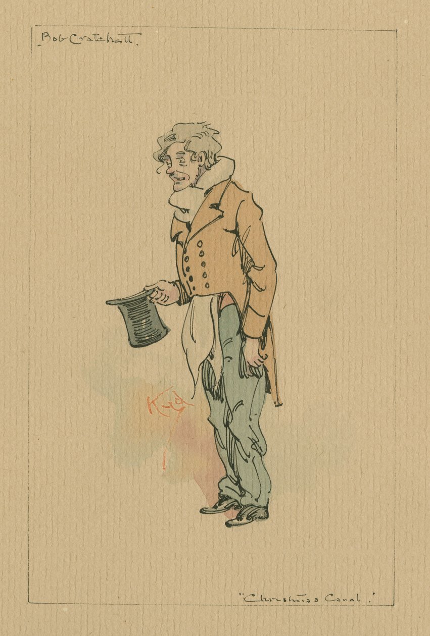 Bob Cratchit - A Christmas Carol, c.1920s by Joseph Clayton Clarke