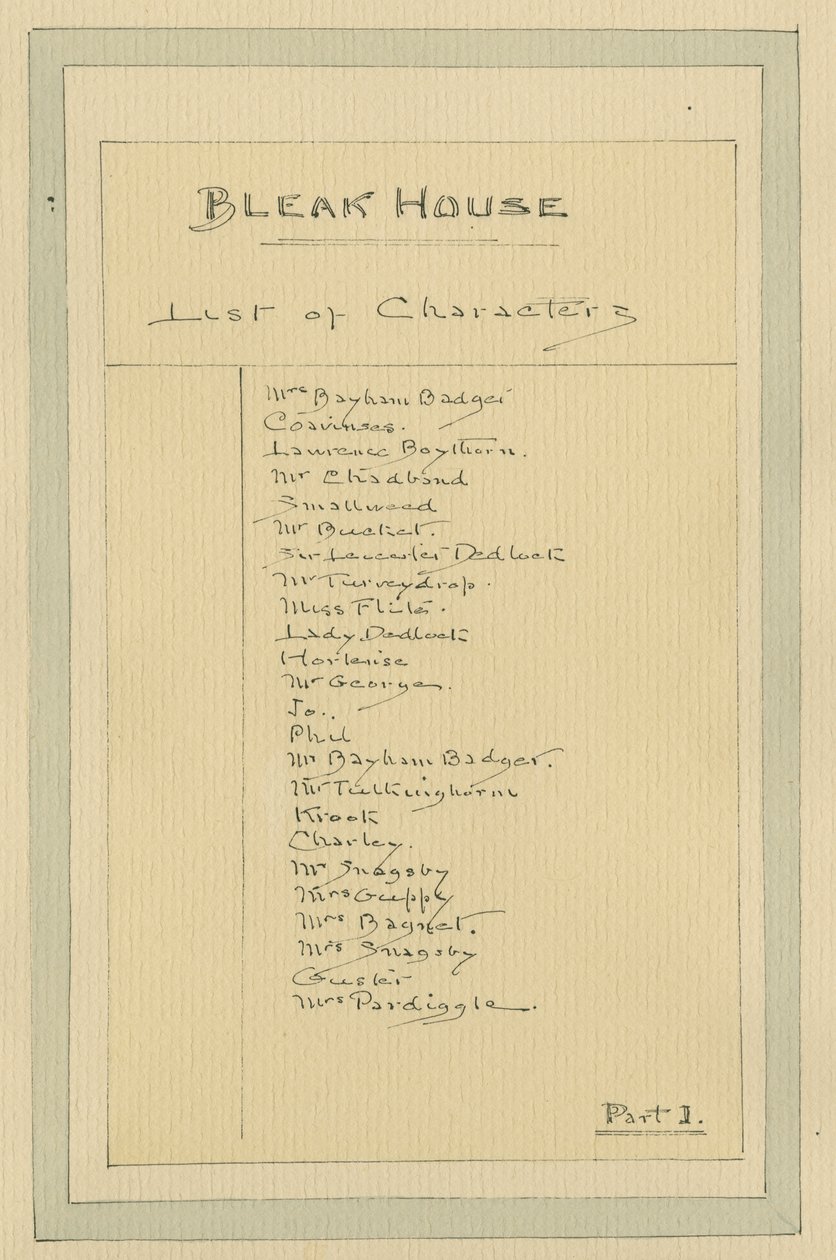 List of Characters by Joseph Clayton Clarke