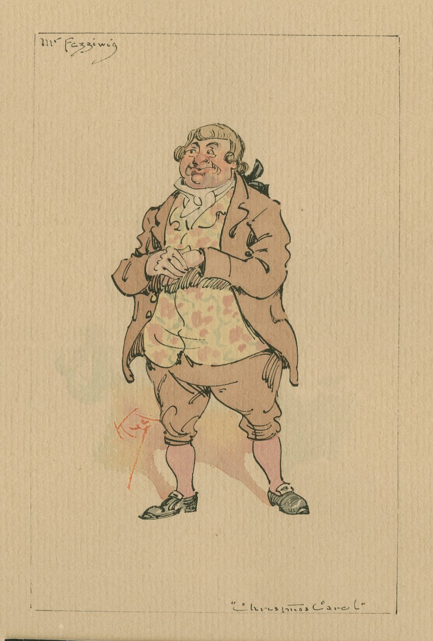 Mr Fezziwig - A Christmas Carol, c.1920s by Joseph Clayton Clarke