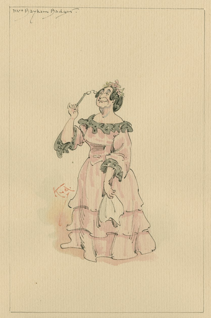Mrs Bayham Badger by Joseph Clayton Clarke