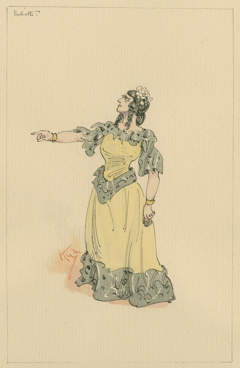 Mrs Edith Dombey by Joseph Clayton Clarke