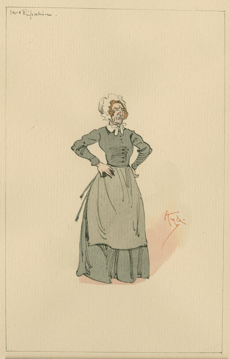 Mrs Pipchin, c.1920s by Joseph Clayton Clarke