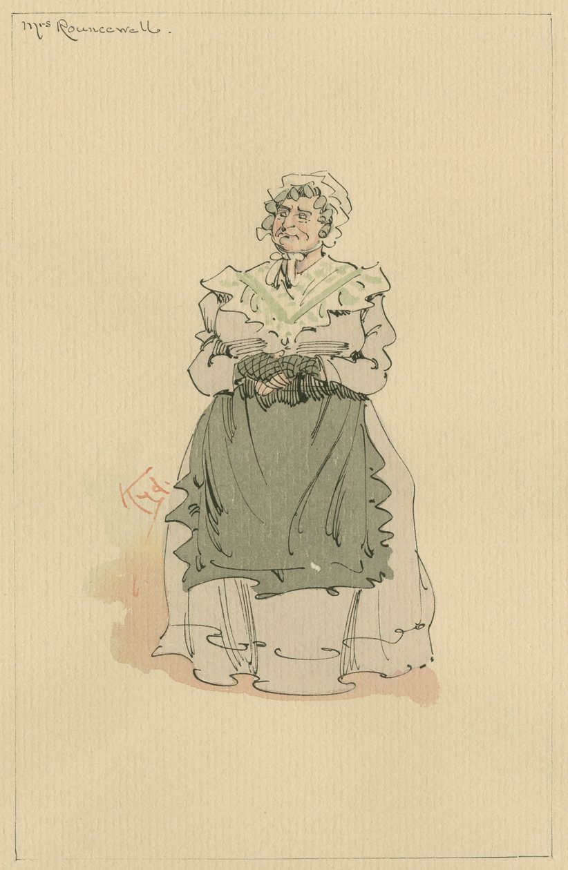 Mrs Rouncewell by Joseph Clayton Clarke