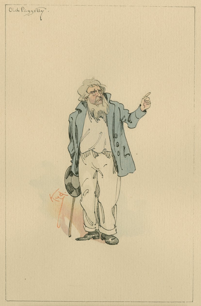 Old Peggotty by Joseph Clayton Clarke