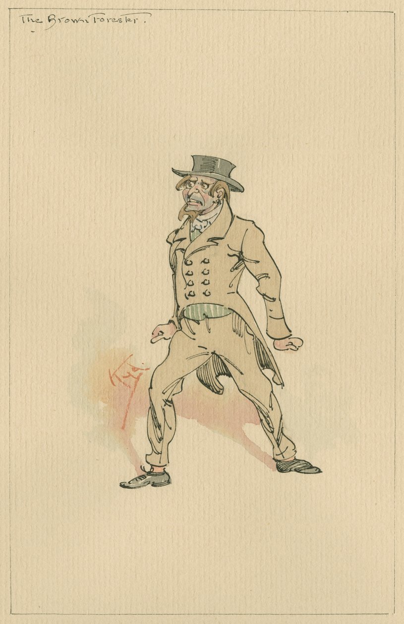 The Brown Forester, c.1920s by Joseph Clayton Clarke