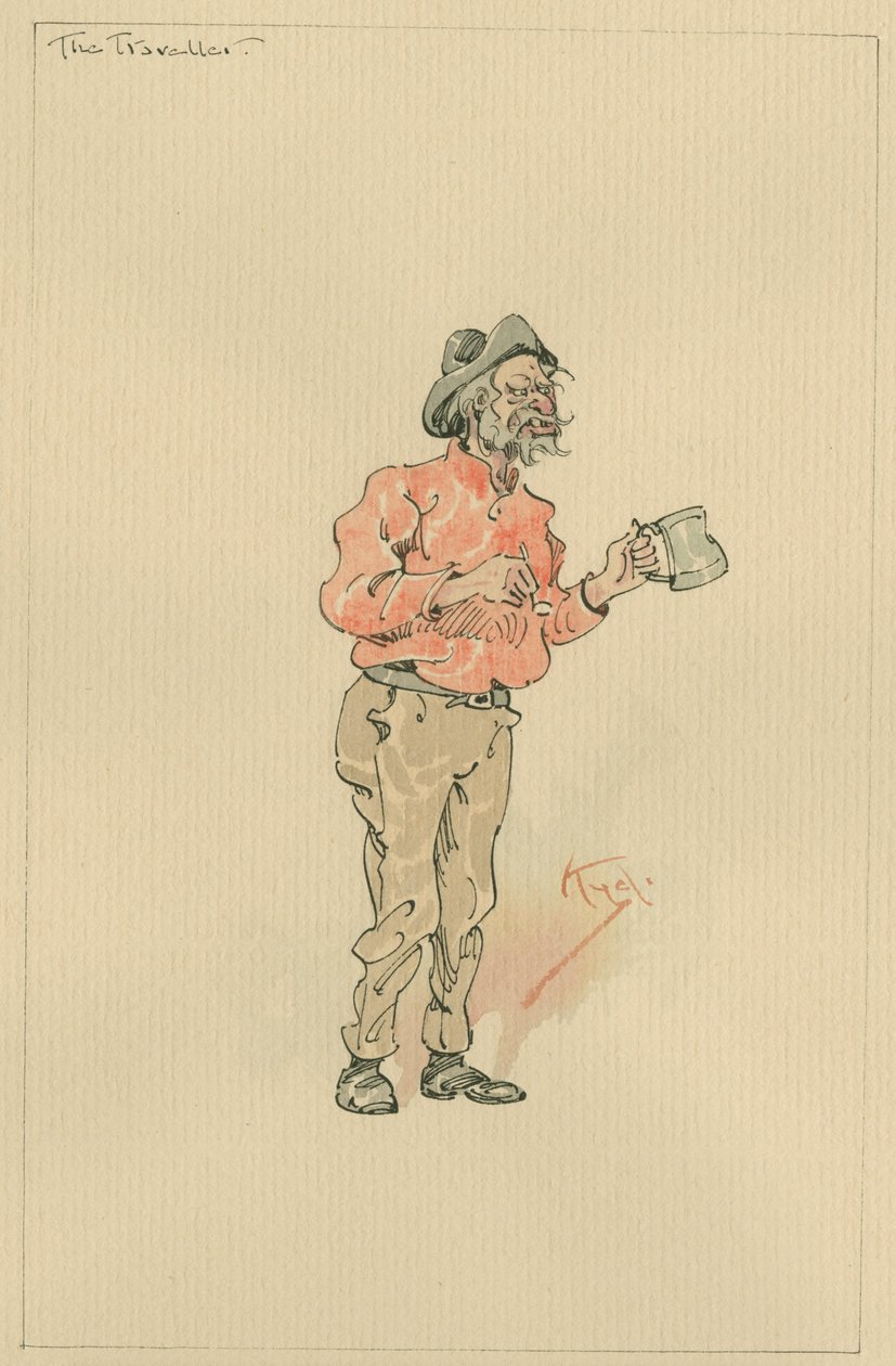 The Traveller, c.1920s by Joseph Clayton Clarke
