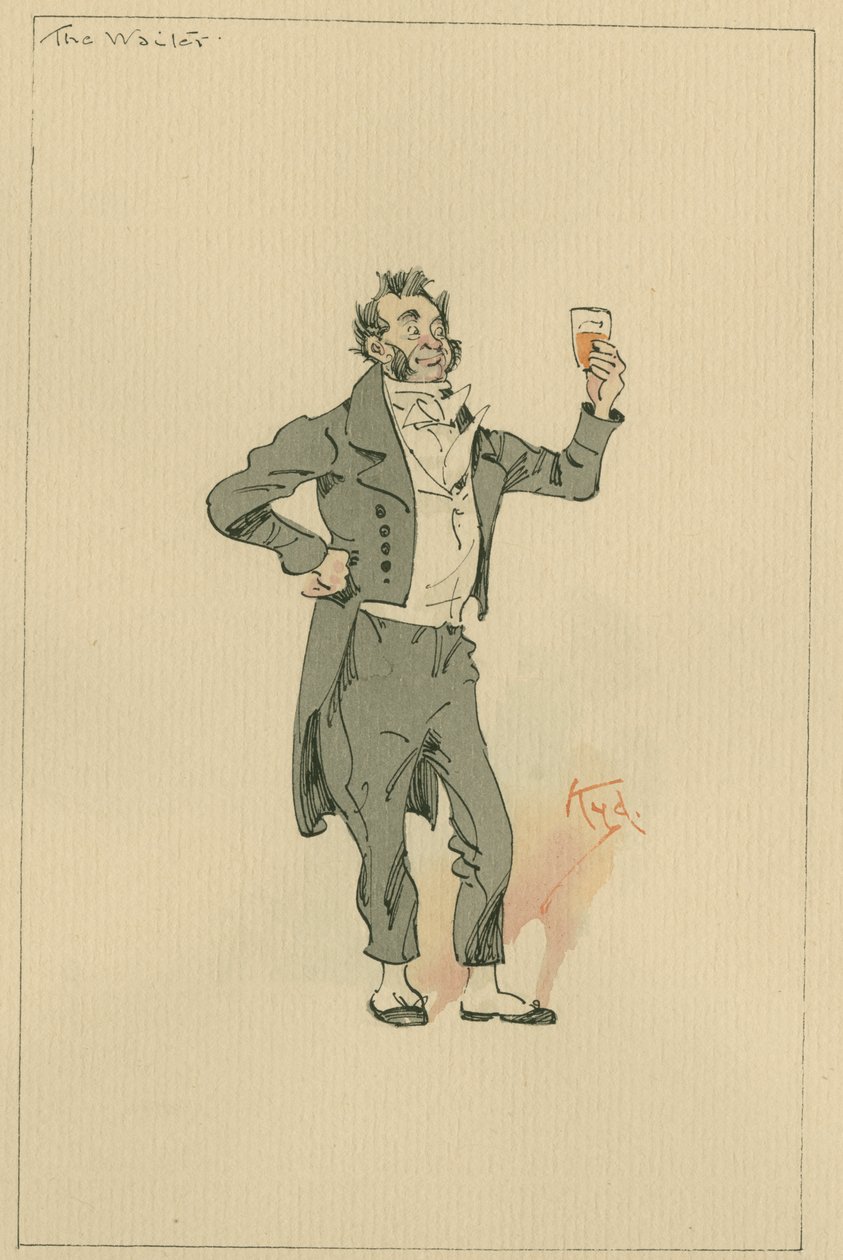 The Waiter, c.1920s by Joseph Clayton Clarke