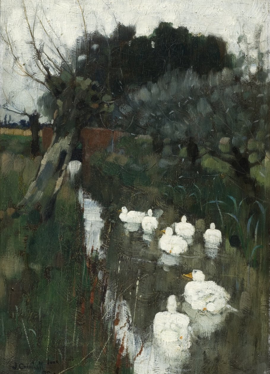 A Lincolnshire Stream by Joseph Crawhall