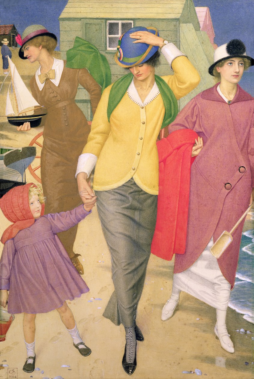 Along the Shore, 1914 by Joseph Edward Southall