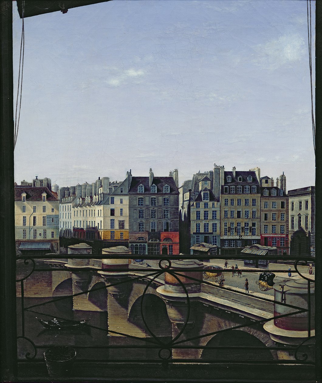 View of the Pont Neuf by Joseph Eusebie Prevot