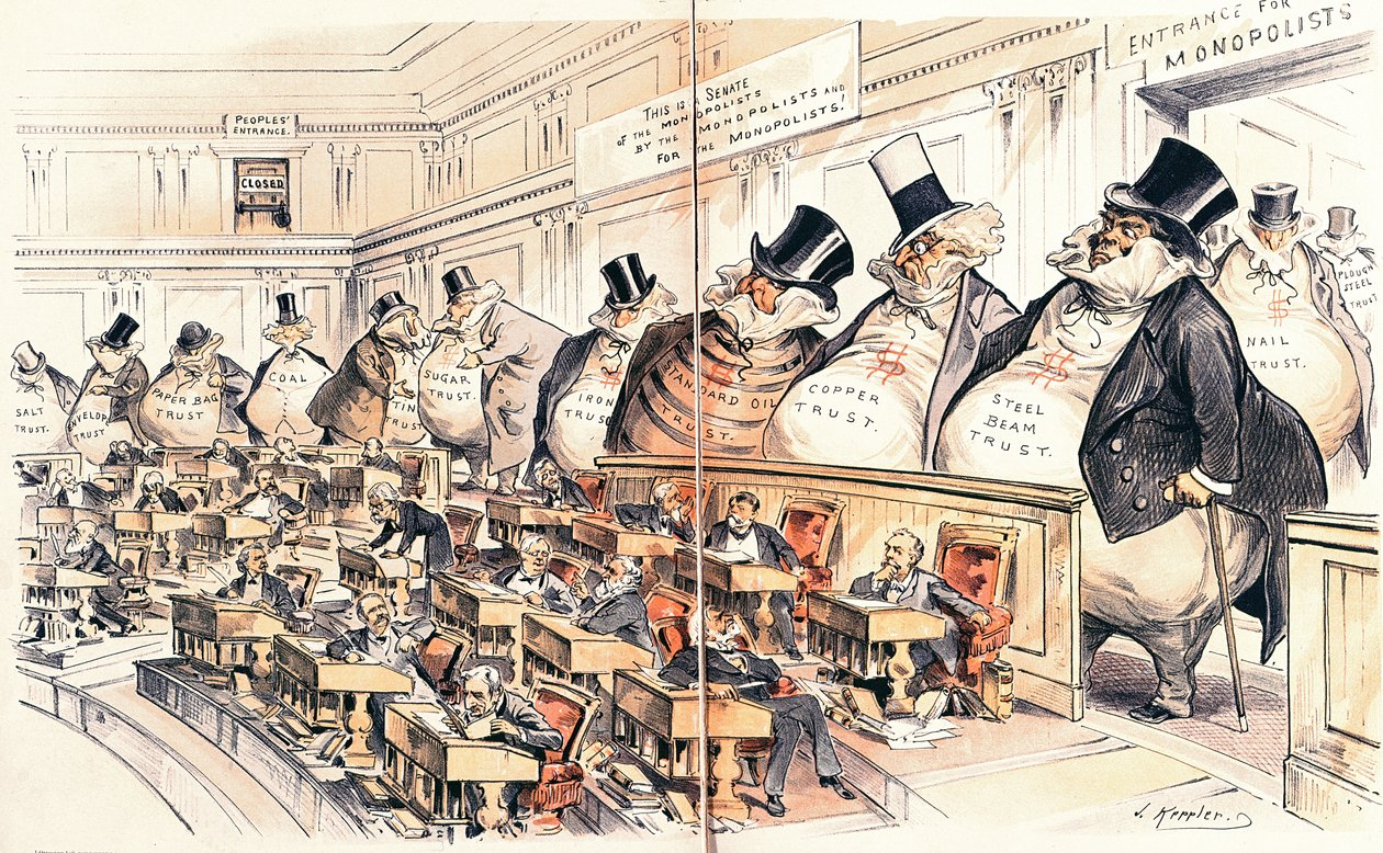 The Bosses of the Senate, illustration from the American magazine 